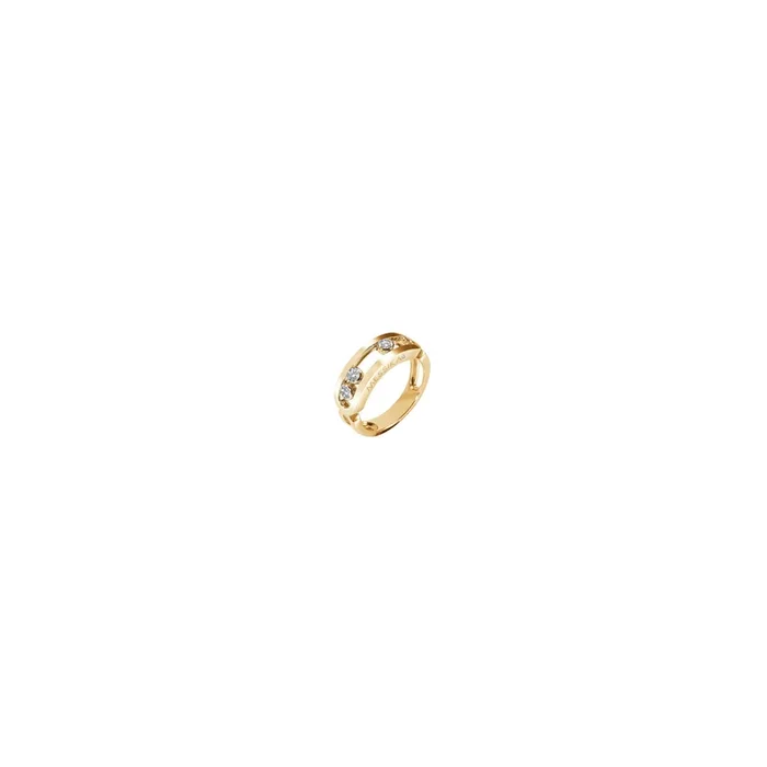 Messika Move yellow gold and 3 diamonds ring 3998J – Lepage