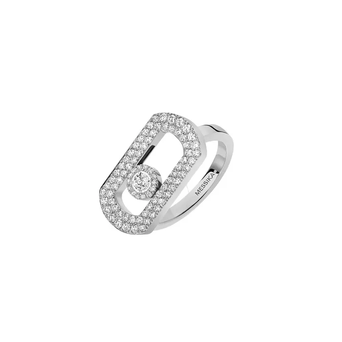 Messika So Move Pavée Ring in white gold and diamonds – Lepage