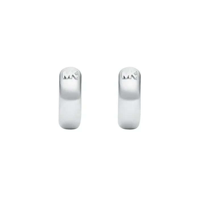 Michael Kors Sterling Silver Premium Huggies Earrings