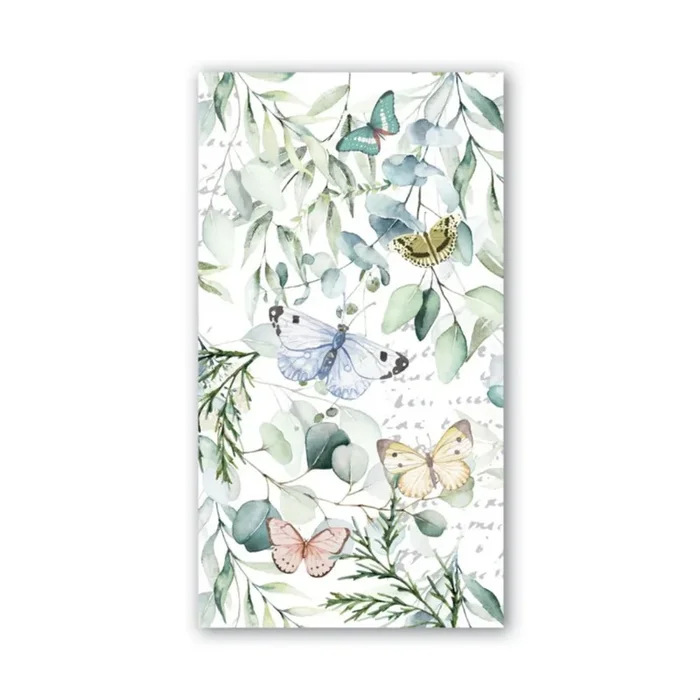 Michel Design Works Butterfly Fields Hostess Napkins – Pack of 15