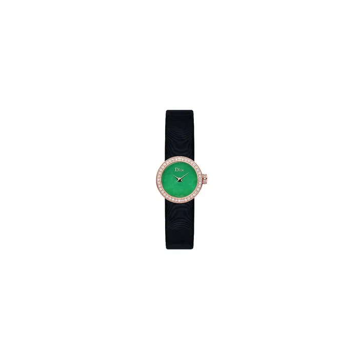 Mini D quartz watch by Dior green bezel set CD040170A003 – Lepage