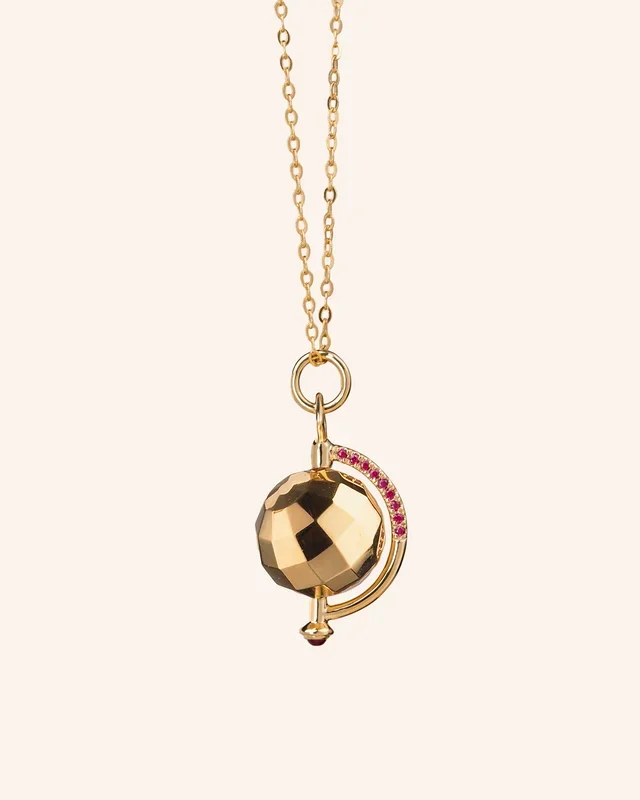 Mini Mars “Passion” Necklace with Rubies