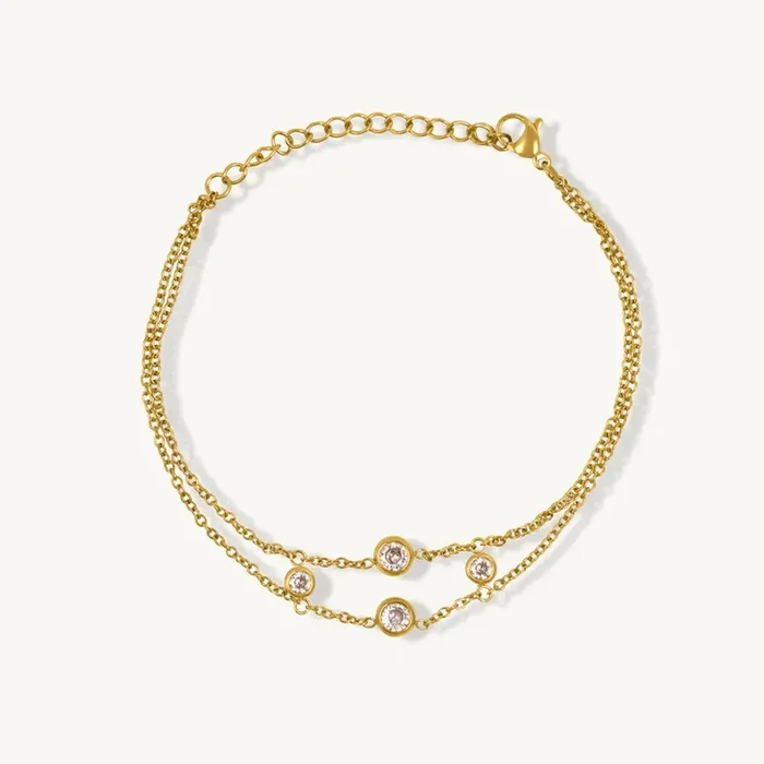 Minimal Twist Layer Bracelet
