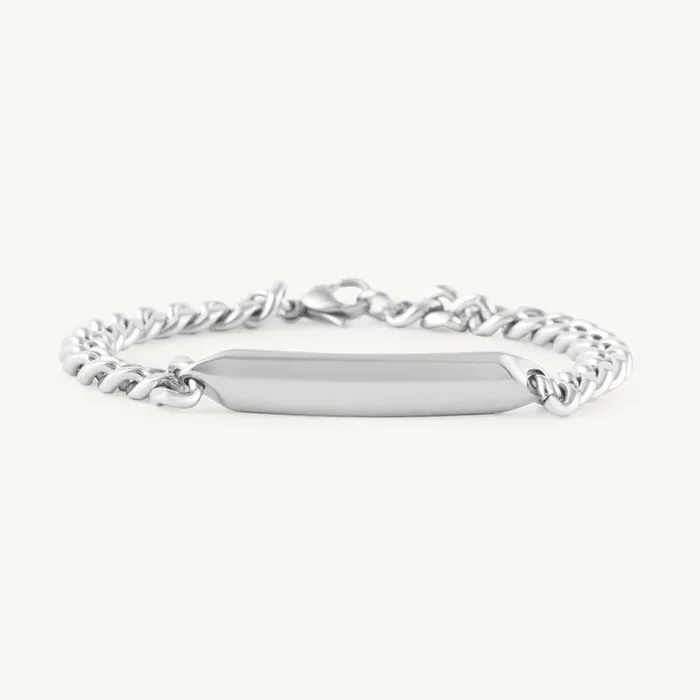 Minimalist ID Plate Bracelet