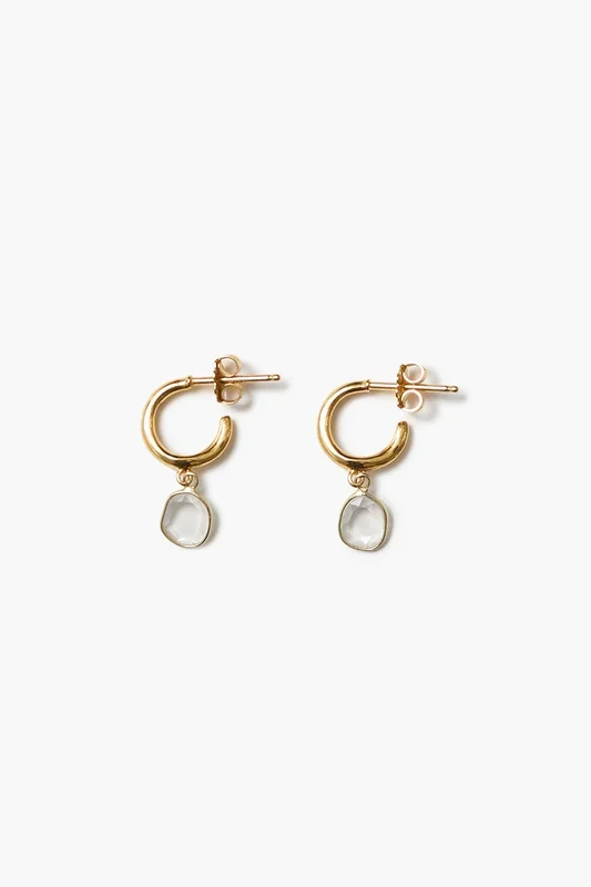 Mirage Hoop Earrings Yellow Gold