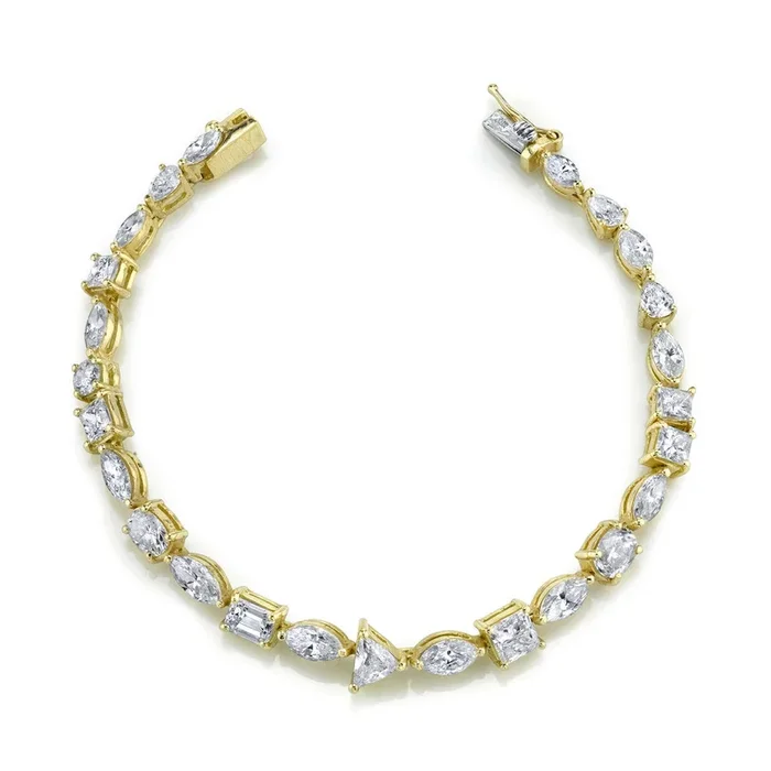MIXED DIAMOND TENNIS BRACELET