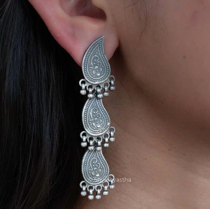 Moh 3 Layered Earrings