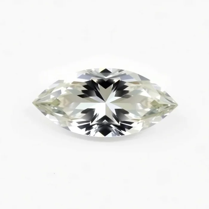 Moissanite 1PC Chunky 10×20 MM Marquise Faceted White Pure Man Made Loose Gemstones