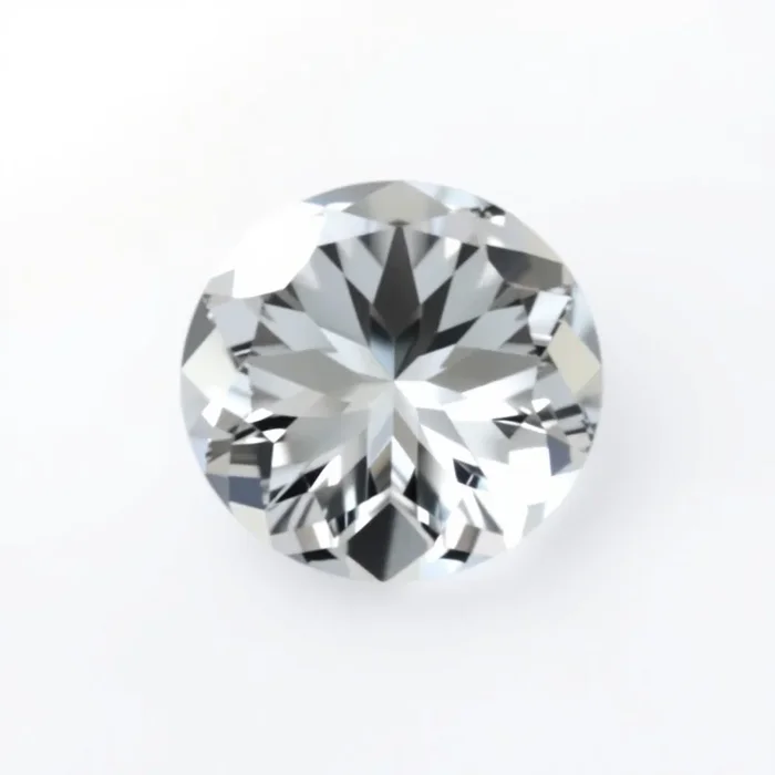 Moissanite 1PC Chunky 15×15 MM Round Faceted White Superior Man Made Loose Gemstone