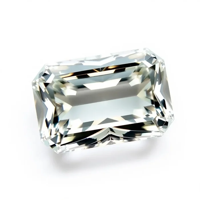 Moissanite 1PC Chunky 15×20 MM Emerald Faceted White Shine Man Made Loose Gems