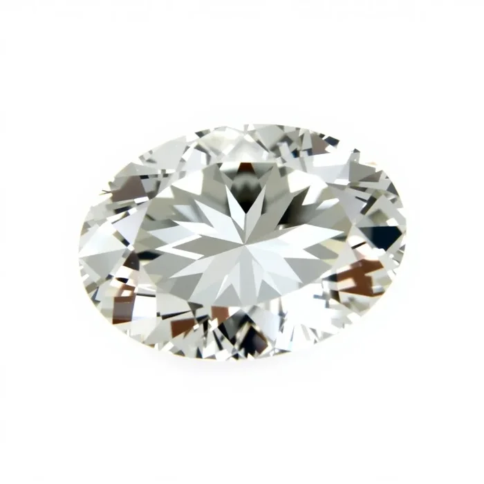 Moissanite 1PC Large 10×12 MM Oval Faceted White Luster Man Made Loose Gems