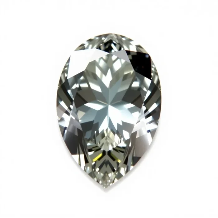 Moissanite 1PC Large 10×14 MM Pear Faceted White Sparkling Man Made Gems