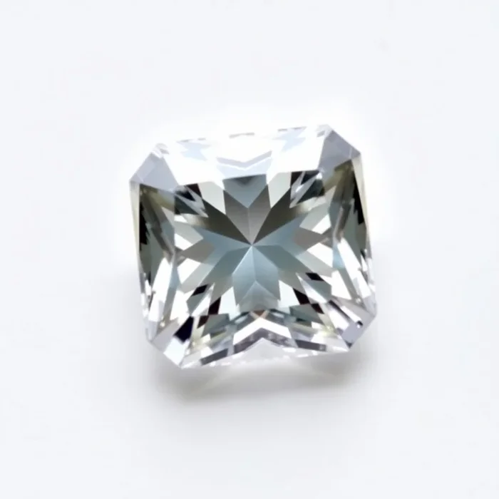 Moissanite 1PC Large 12×12 MM Square Faceted White High-Quality Man Made Loose Gemstones
