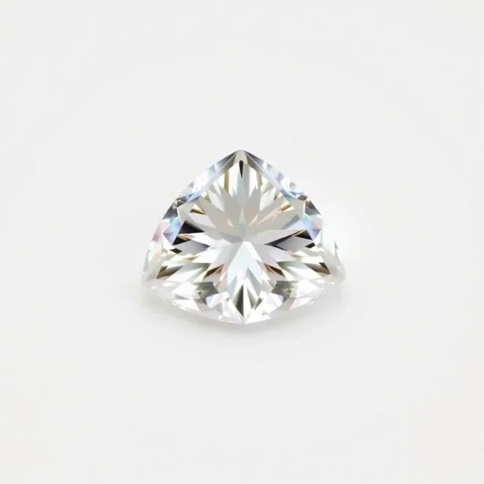 Moissanite 1PC Large 12×12 MM Triangle Faceted White High-Quality Man Made Loose Gemstones