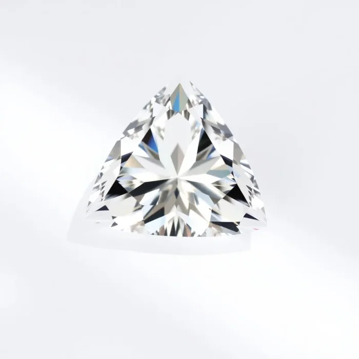 Moissanite 1PC Small 7×7 MM Triangle Faceted White Splendid Man Made Loose Gemstone