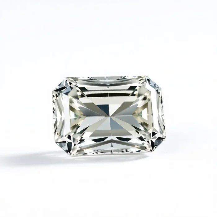 Moissanite 1PC Small 7×9 MM Emerald Faceted White Superior Man Made Gems
