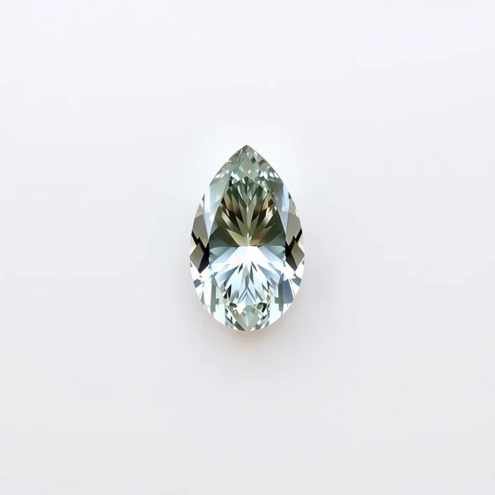 Moissanite 1PC Tiny 3×5 MM Pear Faceted White Luster Man Made Loose Gems