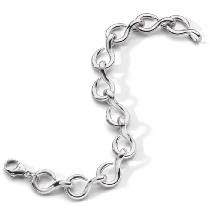 Monica Rich Kosann “The Twist” Sterling Silver Premier Infinity Bracelet