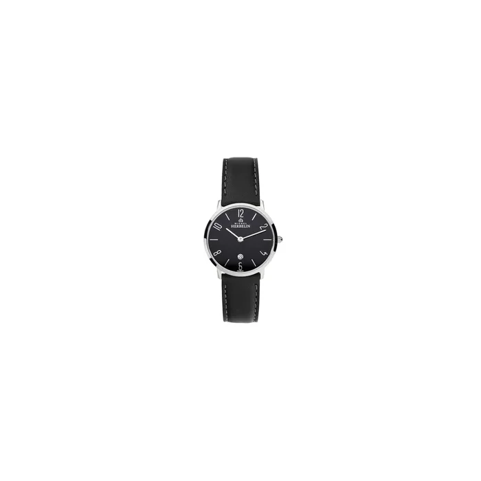 Montre Herbelin City quartz acier cadran noir 30.5 mm 1691524 – Lepage