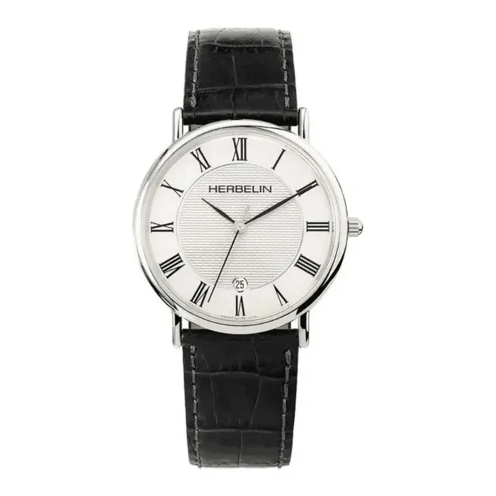 Montre Herbelin Classiques cadran blanc chiffres romains 1224808 – Lepage