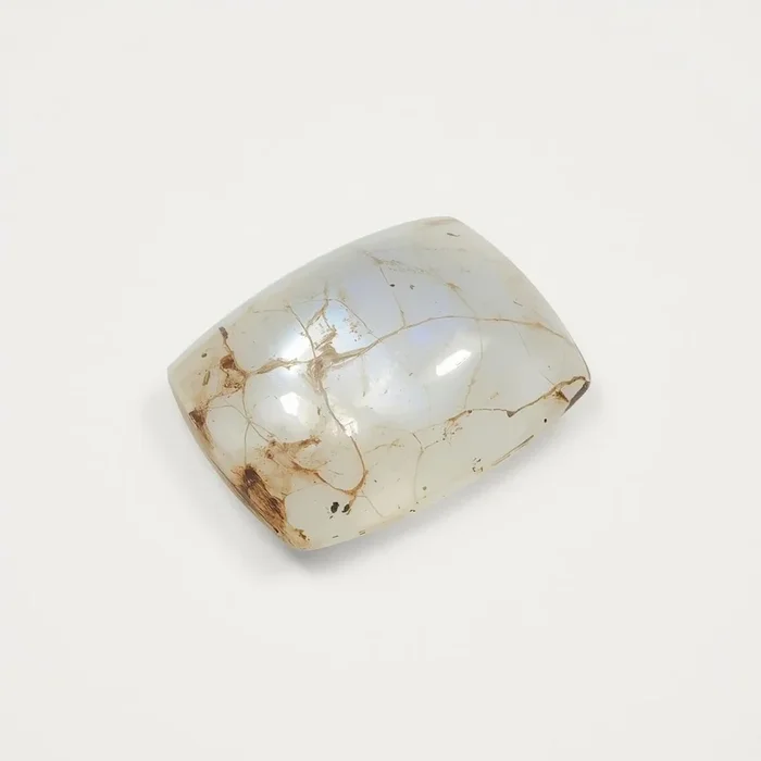 Moonstone 10PC Tiny 4×6 MM Emerald Cabochon White Natural semi Precious Semi Precious Gemstone