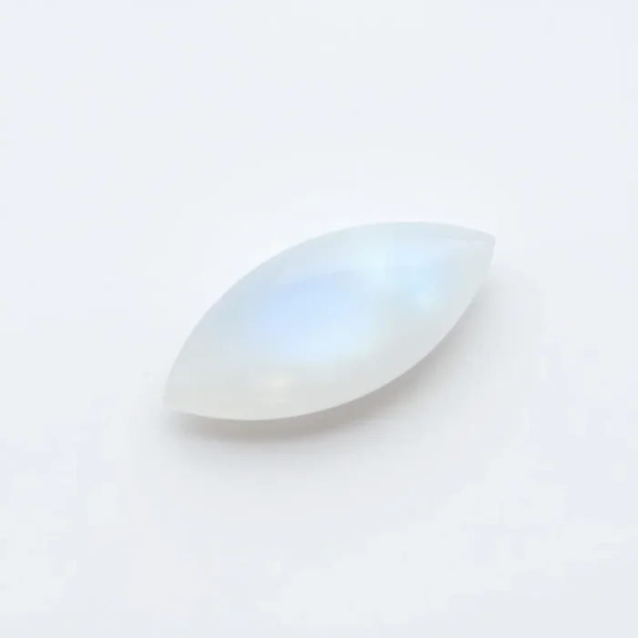 Moonstone 1PC Small 6×12 MM Marquise Cabochon White Lustrous semi Precious Semi Precious Gemstone
