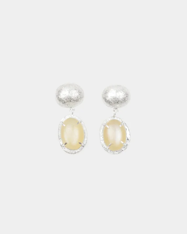 Moonstone Silver Earrings