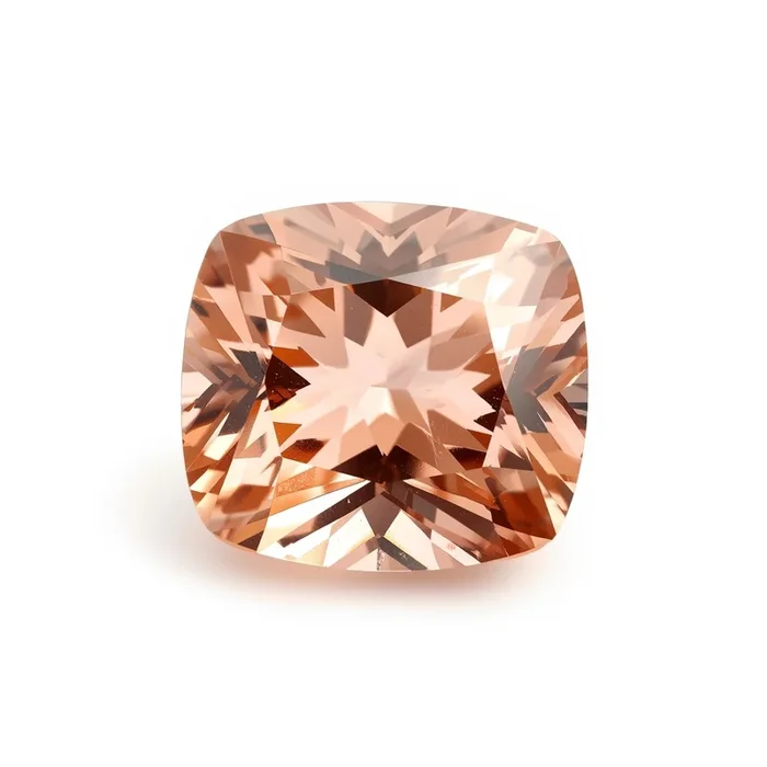 Morganite 1PC Chunky 16×16 MM Cushion Faceted Pink Pure Semi Precious Loose Gems