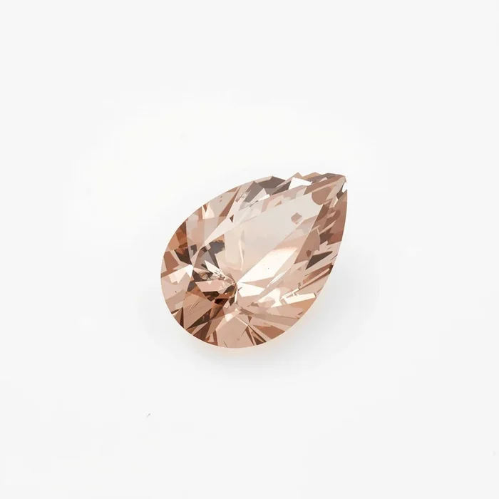 Morganite 1PC Large 10×12 MM Pear Faceted Pink Fiery Semi Precious Loose Gemstone