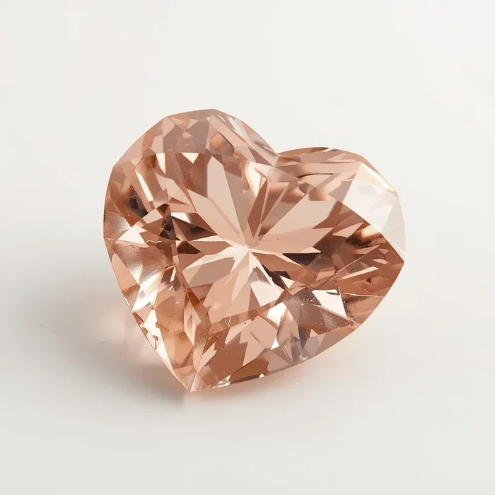 Morganite 1PC Large 11×11 MM Heart Faceted Pink Fine Semi Precious Gems