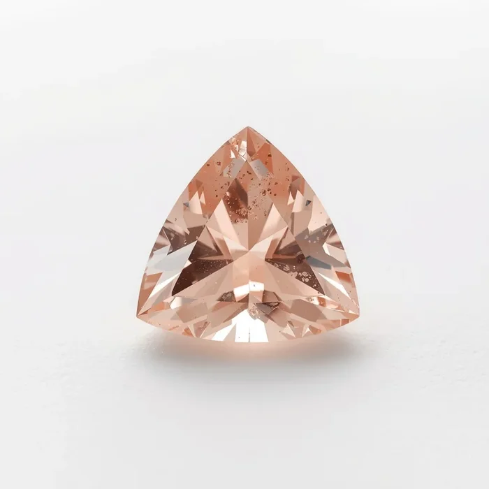 Morganite 1PC Large 11×11 MM Triangle Faceted Pink Fine Semi Precious Gems