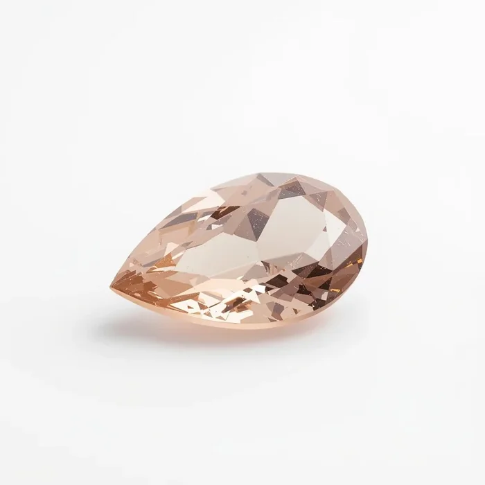 Morganite 1PC Large 9×11 MM Pear Faceted Pink Superior Semi Precious Gems