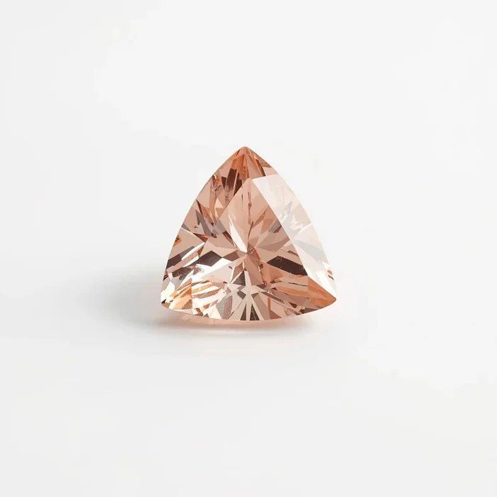 Morganite 1PC Tiny 5×5 MM Triangle Faceted Pink Sparkling Semi Precious Loose Gemstone