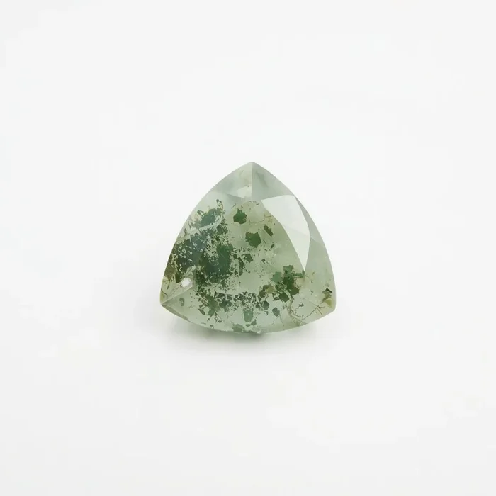 Moss Agate 10PC Tiny 3×3 MM Triangle Faceted Green Fiery Semi Precious Loose Gemstone