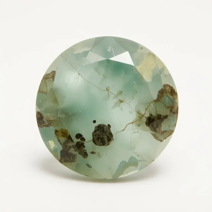 Moss Agate 1PC Chunky 16×16 MM Round Faceted Green Pure Semi Precious Loose Gemstones