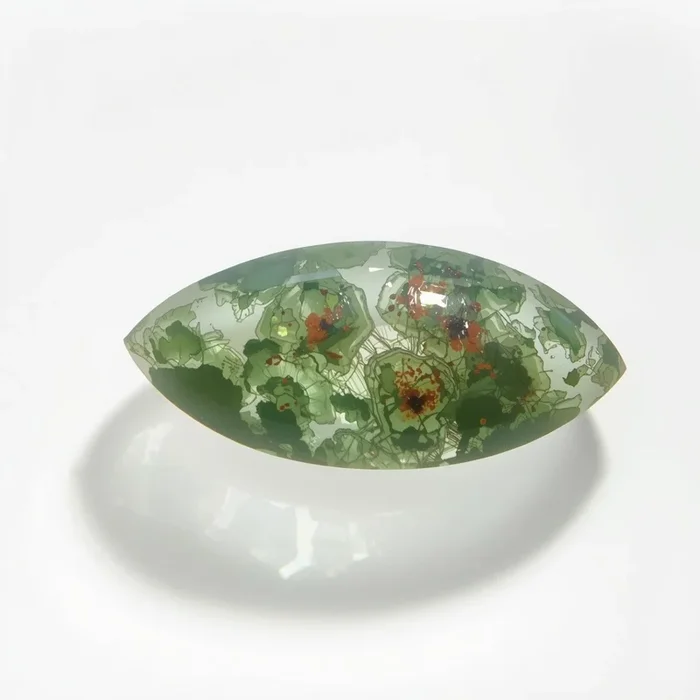 Moss Agate 1PC Medium 7×14 MM Marquise Cabochon Green Pure semi Precious Precious Gemstone