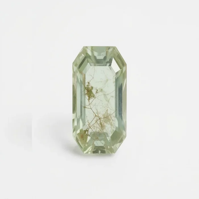 Moss Agate 1PC Small 5×10 MM Baguette Faceted Green Brilliant Semi Precious Loose Gemstones