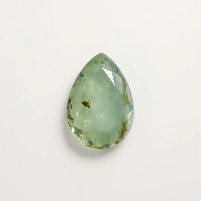 Moss Agate 1PC Tiny 3×5 MM Pear Faceted Green Luster Semi Precious Loose Gemstones