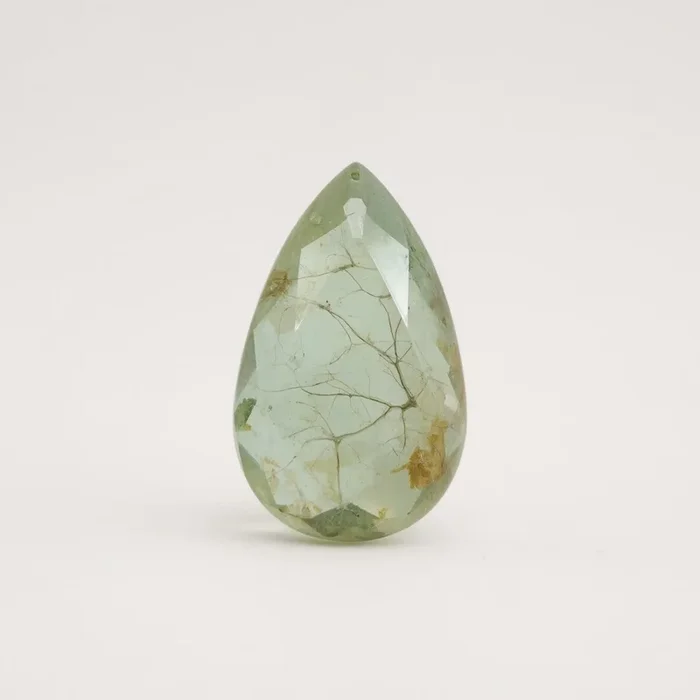 Moss Agate 1PC Tiny 5×7 MM Pear Faceted Green Shine Semi Precious Loose Gems