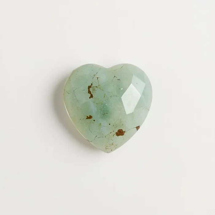 Moss Agate 1PC Tiny 6×6 MM Heart Faceted Green Polished Semi Precious Loose Gems