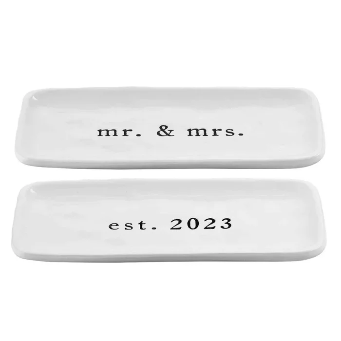 Mud Pie Mr. & Mrs. Everything Dish