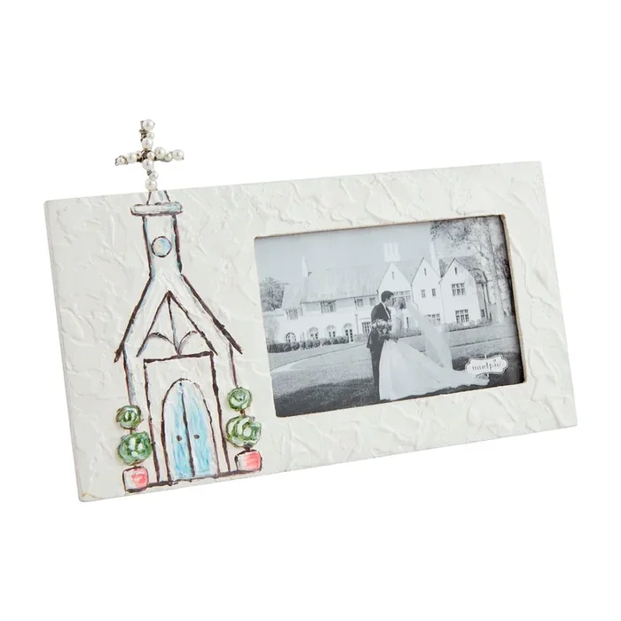 Mud Pie Painted Church Frame – 4 x 6
