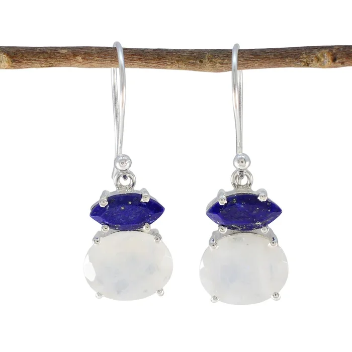 Multi African Ji-eun multiple Dangle multicolor 925 Silver Earring