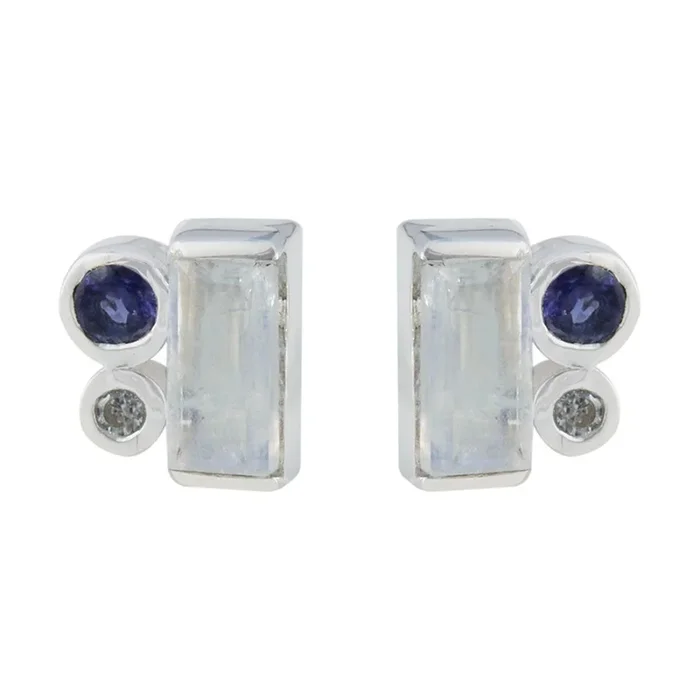 Multi African Natalia Trilogy Stud multicolor Sterling Silver Earring