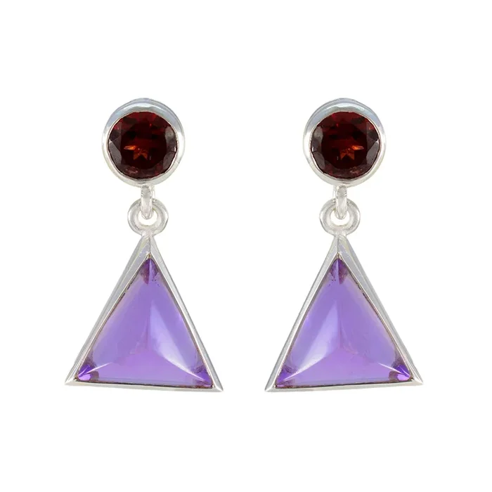 Multi American María multiple Stud multicolor 925 Sterling Silver Earring