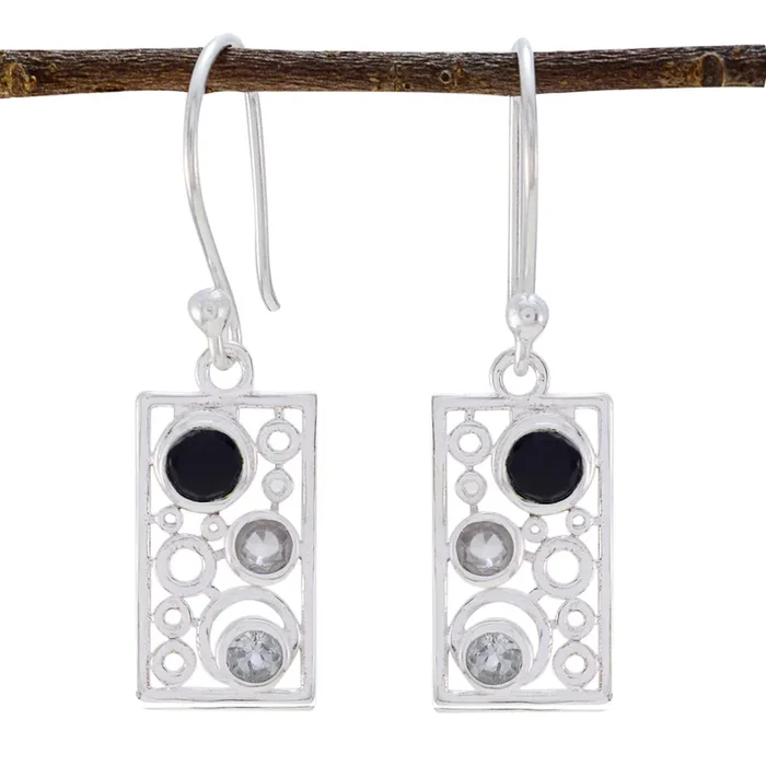Multi Australian Emi multiple Dangle multicolor Sterling Silver Earring
