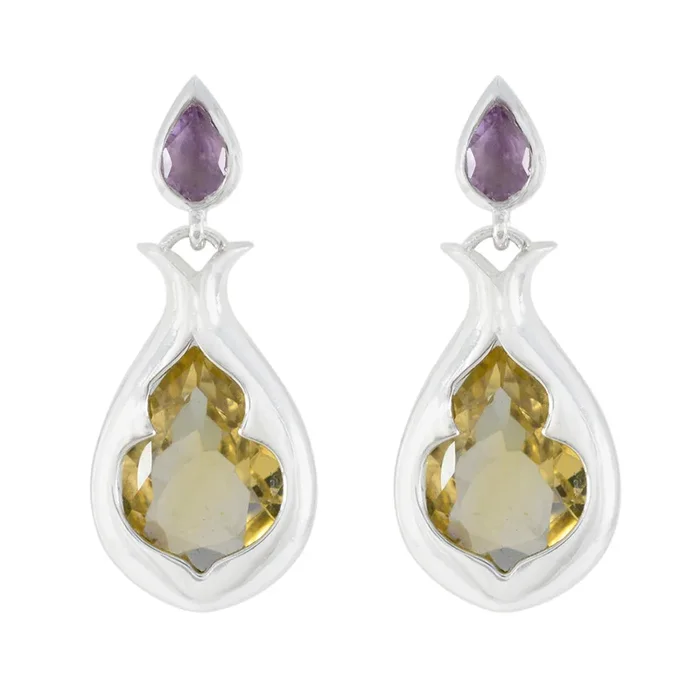 Multi Australian Giulia Toi et Moi Stud multicolor 925 Silver Earring