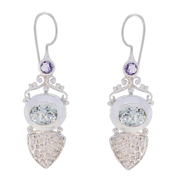 Multi German Soo-jin multiple Dangle multicolor 925 Sterling Silver Earring