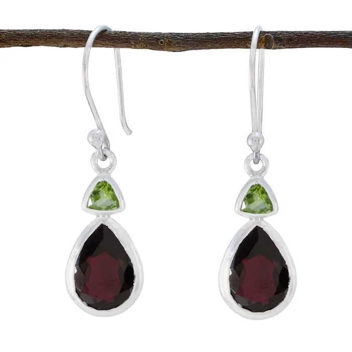 Multi Korean Constanza Toi et Moi Dangle multicolor 925 Sterling Silver Earring