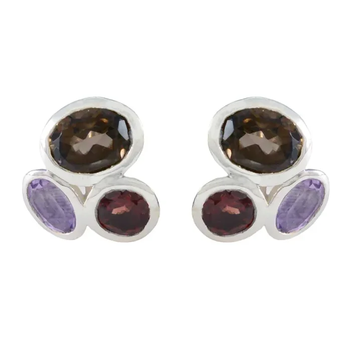Multi Mexican Chen multiple Stud multicolor 92.5 Silver Earring